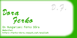 dora ferko business card